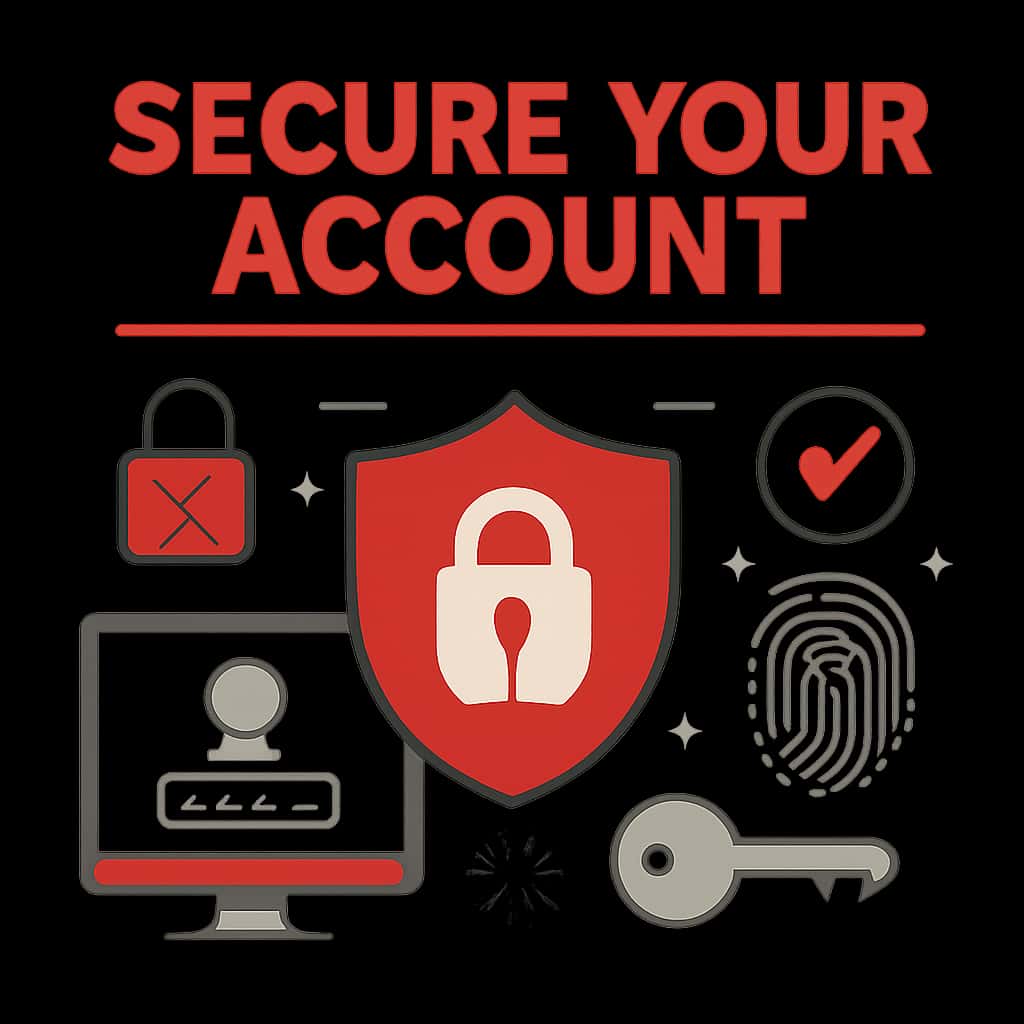 An educational diagram illustrating account security measures for Bharat Game.