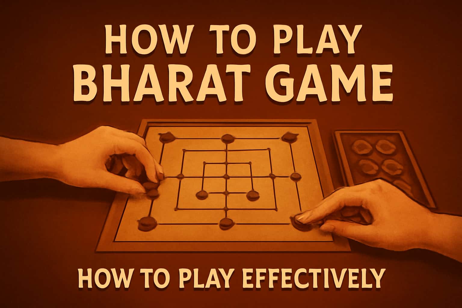 An informative illustration about playing Bharat Game effectively.