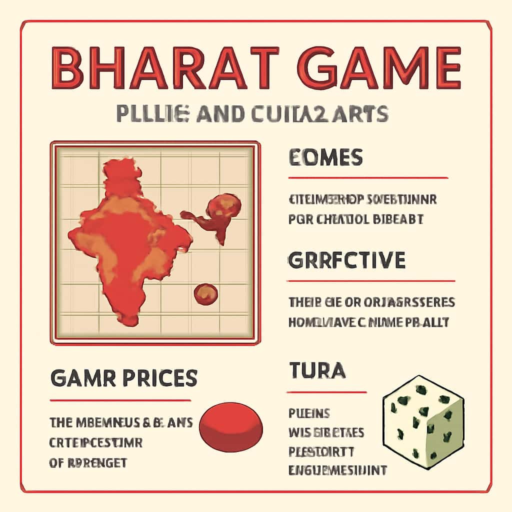 An educational illustration regarding Bharat Game rules.
