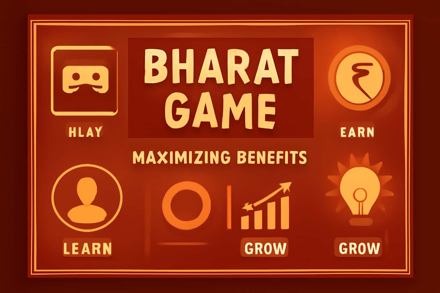 Informative scene related to benefits of Bharat Game.